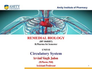 Circulatory System PPT for Pharmacy Studemts.pptx