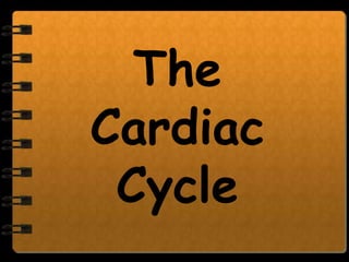 The
Cardiac
 Cycle
 