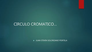CIRCULO CROMATICO…
 JUAN STIVEN SOLORZANO PORTELA
 