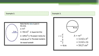 Circumference and area | PPTX