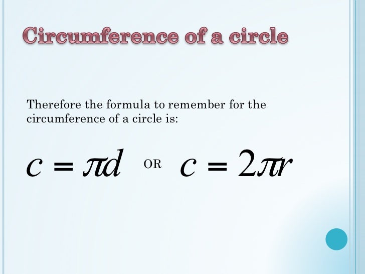 Circumference Of A Circle Circumference Of A Circle
