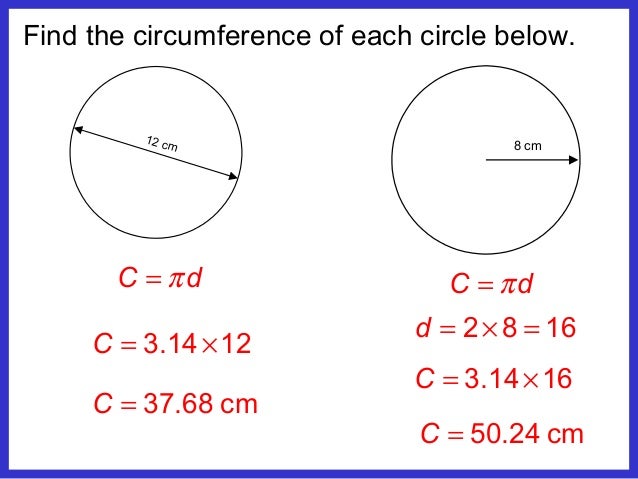 circumference of a circle