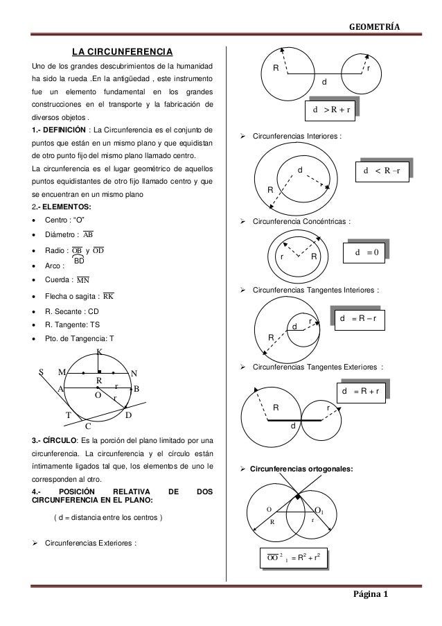 Circunferencia Proporcionalidad Y Semejanza