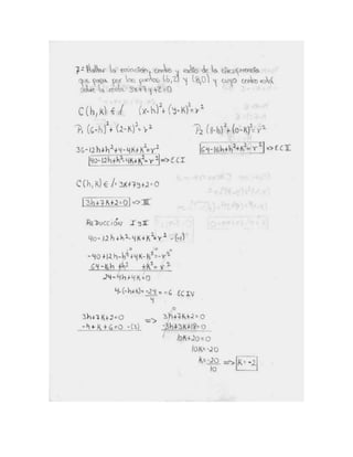 Circunferencia ejercicios resueltos