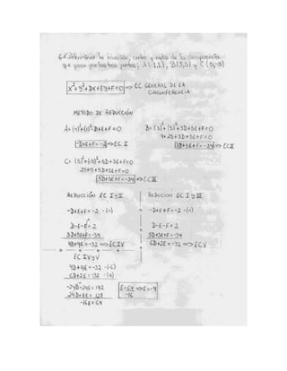 Circunferencia ejercicios resueltos