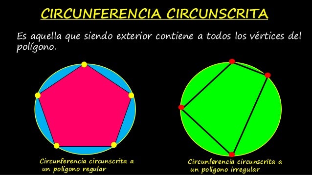 Circunferencia inscrita. y circunscrita