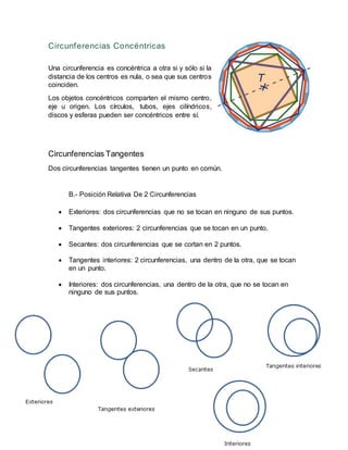 Circunferencias concentricas | DOCX