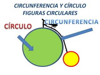 CIRCUNFERENCIA Y CÍRCULO
FIGURAS CIRCULARES
 