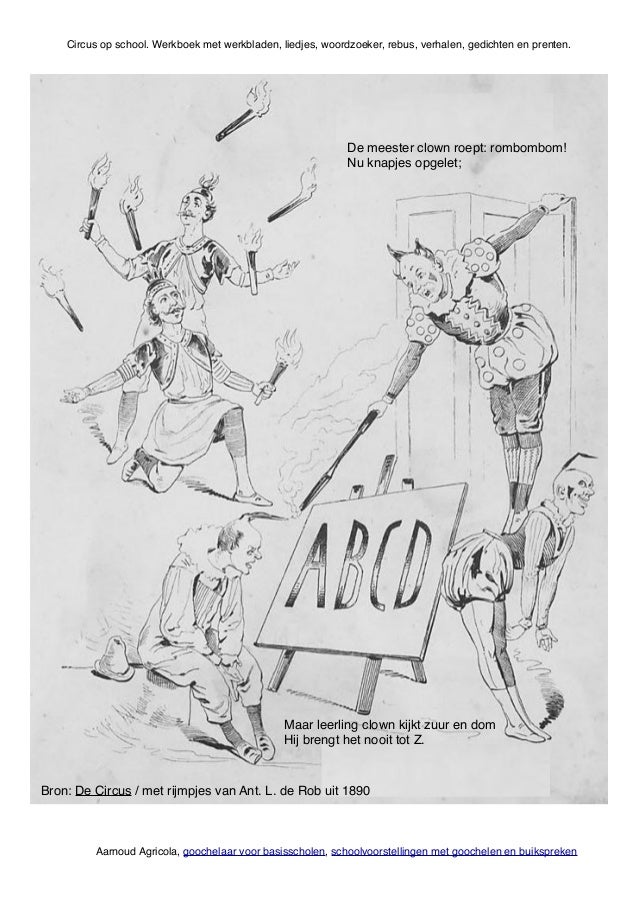 Circus Op School Werkboek Van Basisschool Goochelaar Aarnoud Agricola