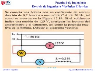 Facultad de Ingeniería
Escuela de Ingeniería Mecánica Eléctrica
Circuitos Eléctricos Ing. José Fernández Goicochea
 