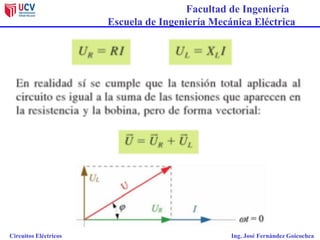 Facultad de Ingeniería
Escuela de Ingeniería Mecánica Eléctrica
Circuitos Eléctricos Ing. José Fernández Goicochea
 