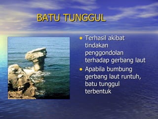 Ciri ciri bentuk muka bumi pinggir laut