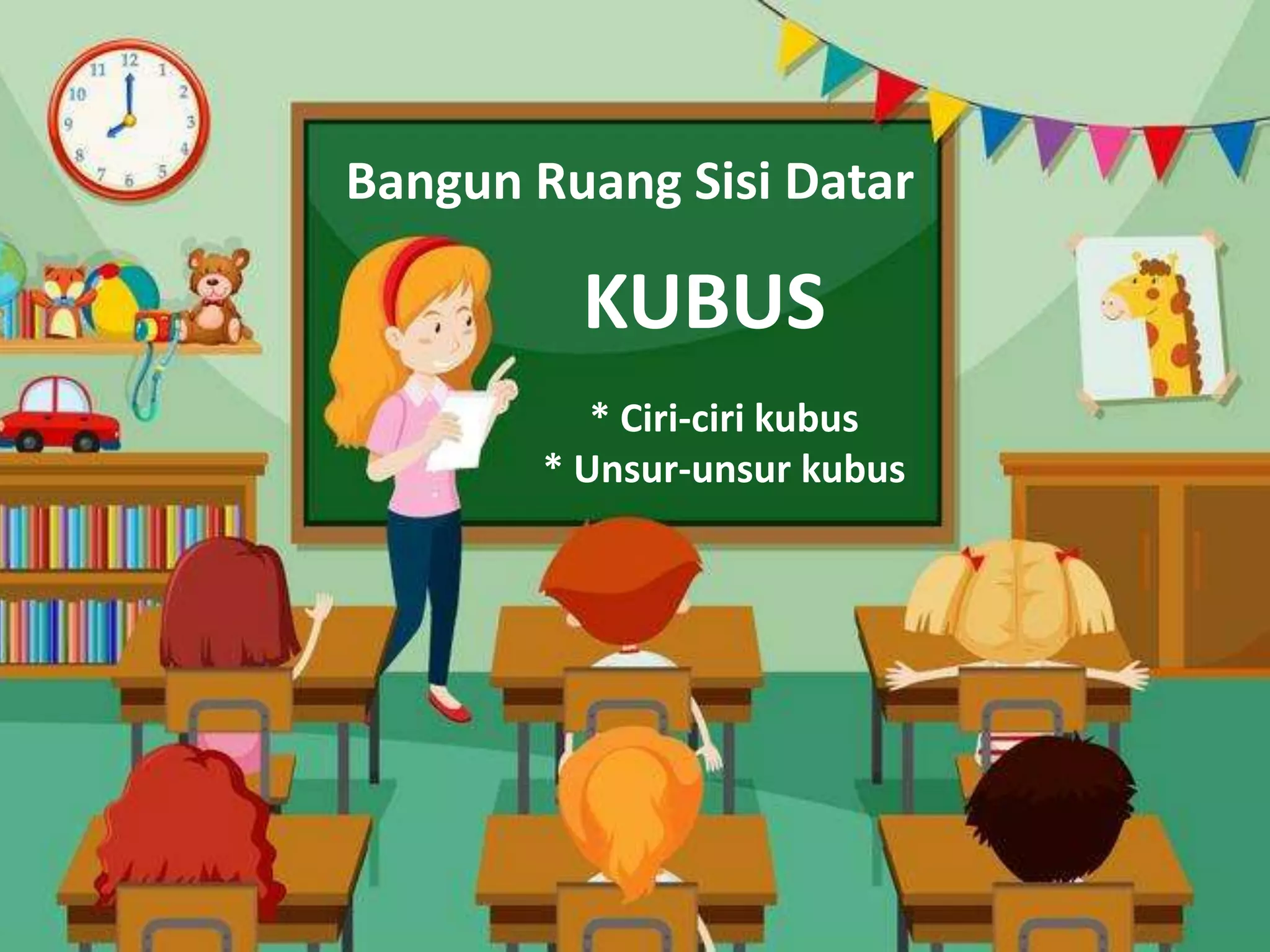 Ciri ciri dan unsur-unsur kubus | PPTX