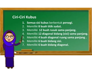 Ciri ciri dan unsur-unsur kubus | PPTX