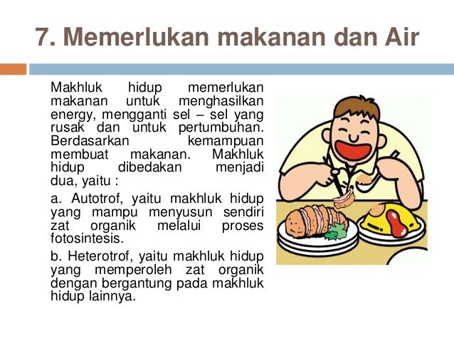 Ciri Ciri Makhluk Hidup