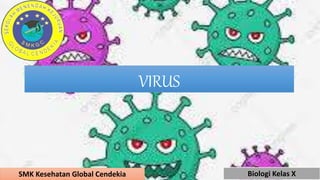VIRUS
SMK Kesehatan Global Cendekia Biologi Kelas X
 
