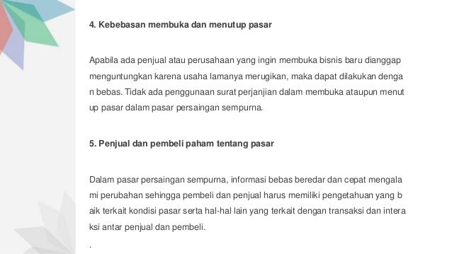 Ciri Pasar Sempurna Dan Contohnya Ciri Pasar Sempurna Dan Contohnya