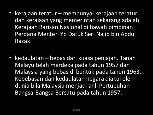 Ciri ciri Negara Malaysia