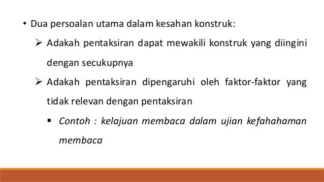 Ciri dan prinsip pentaksiran