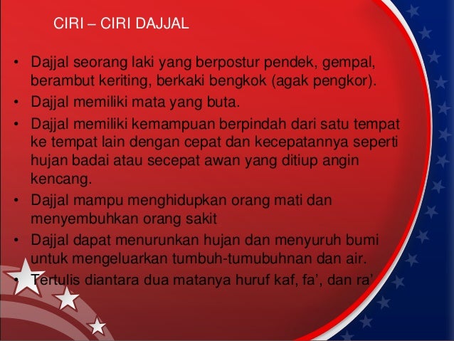 Ciri kiamat kubra turunnya dajjal