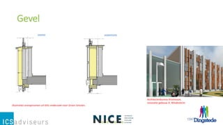 Gevel
Architectenbureau Kristinsson,
renovatie gebouw A, Windesheim
 