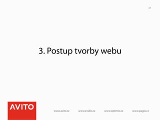 37




3. Postup tvorby webu
 
