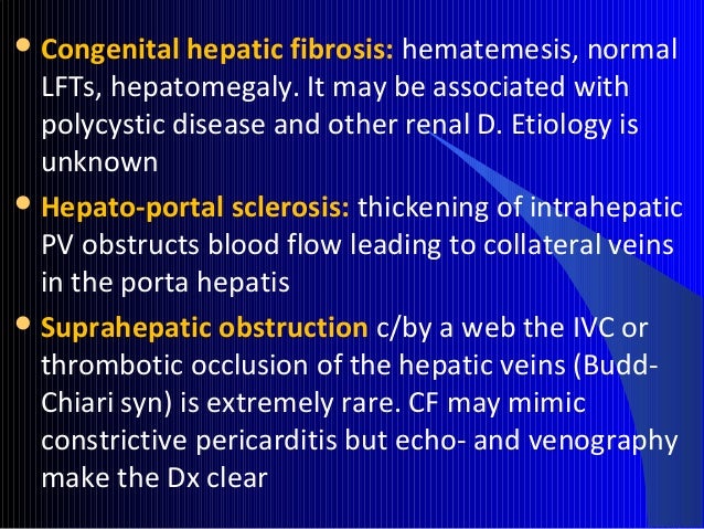 Congenital Hepatic Fibrosis Vs Cirrhosis Diet
