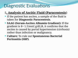 Ascites Sampling Comprehensive Overview of Liver Cirrhosis: Causes, Diagnosis, and ...