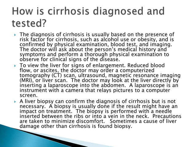 Cirrhosis of the liver | PPTX