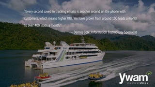 “Every second saved in tracking emails is another second on the phone with
customers, which means higher ROI. We have grown from around 100 leads a month
to over 400 leads a month.”
– Dennis Cole, Information Technology Specialist
 