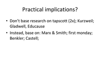 Research Team Co-applicants:  they co-develop the grant, and “co-investigate;” need their SSHRC CV and an institutional signature Find a “mentoring” co-applicant who has had success in previous SSHRC application Be very selective; co-apps are evaluated in the grant Collaborators:  support the grant & its activities “ Just” require their CV; good for “bringing in” the right balance of expertise in interdisciplinary work 