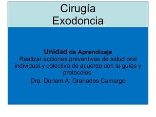 Cirugía Exodoncia ,[object Object],[object Object]