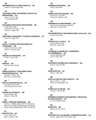 CLINICA QUIRURGICA - Cirugia pediatrica   ashcraft