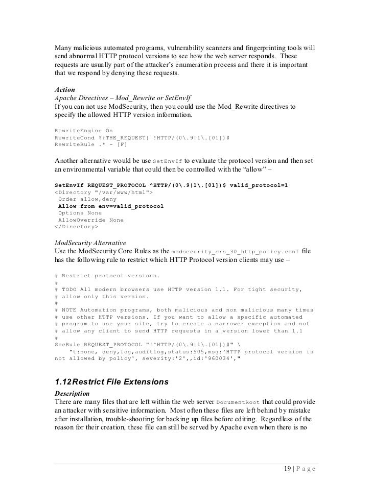 Cis Apache Http Server 2.4 Benchmark Cis Apache Http Server 2.4 Benchmark