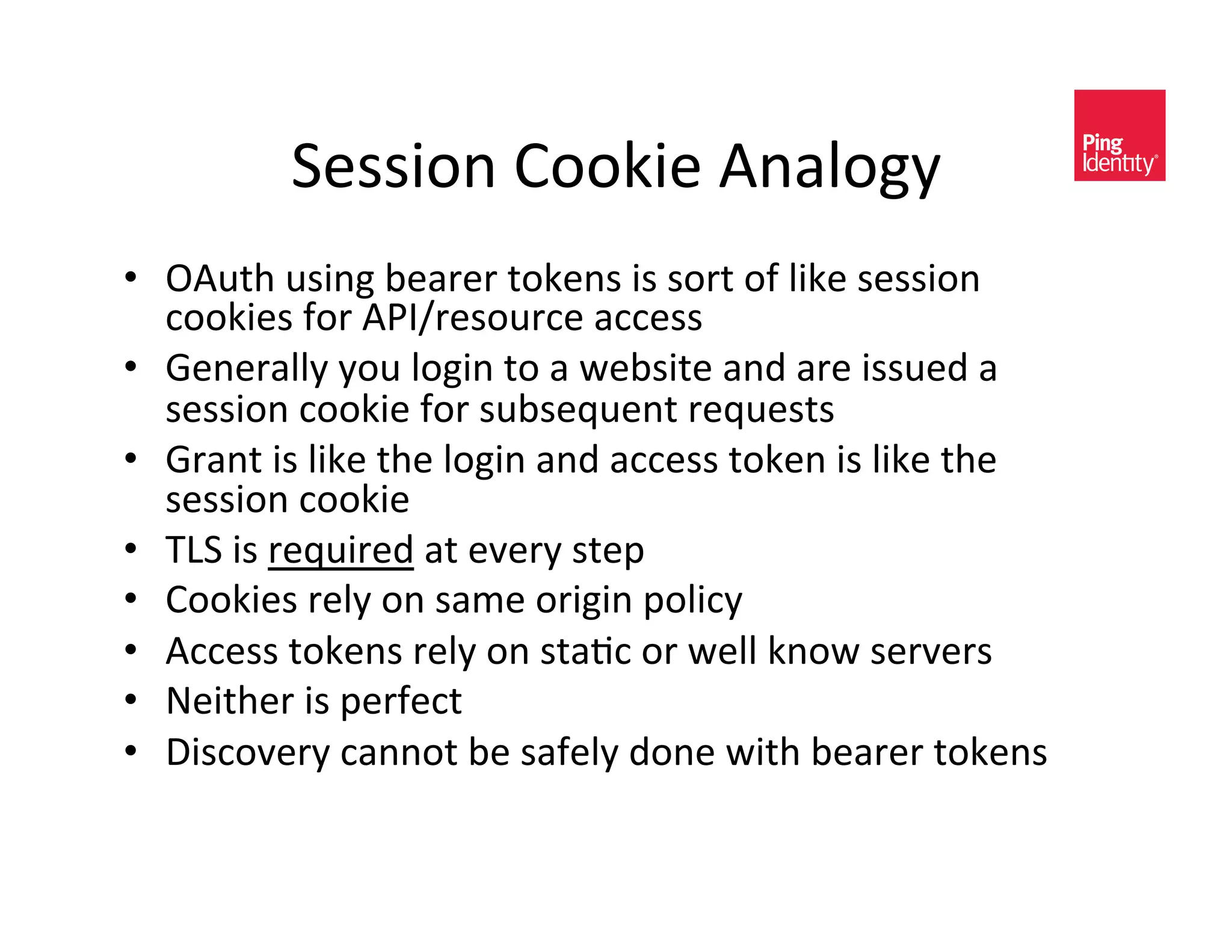 8)<<0-*&>--50)&"*(A-DE&&
•  !"#$%&#<0*D&@)(/)/&$-5)*<&0<&<-/$&-2&A05)&<)<<0-*&
   ,--50)<&2-/&":;_/)<-#/,)&(,,)<<&&
•  S)*)/(AAE&E-#&A-D0*&$-&(&4)@<0$)&(*C&(/)&0<<#)C&(&
   <)<<0-*&,--50)&2-/&<#@<)L#)*$&/)L#)<$<&
•  S/(*$&0<&A05)&$%)&A-D0*&(*C&(,,)<<&$-5)*&0<&A05)&$%)&
   <)<<0-*&,--50)&&
•  9F8&0<&/)L#0/)C&($&)H)/E&<$)?&
•  >--50)<&/)AE&-*&<(3)&-/0D0*&?-A0,E&
•  ",,)<<&$-5)*<&/)AE&-*&<$(+,&-/&4)AA&5*-4&<)/H)/<&
•  W)0$%)/&0<&?)/2),$&
•  J0<,-H)/E&,(**-$&@)&<(2)AE&C-*)&40$%&@)(/)/&$-5)*<&
 