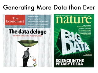Generating More Data than Ever
 