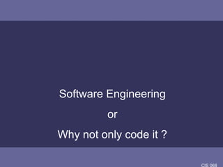 Software engineering for computer science | PPT