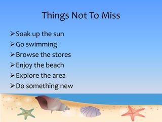 Restaurants and FoodThere are great options for people who prefer to dine out or in!