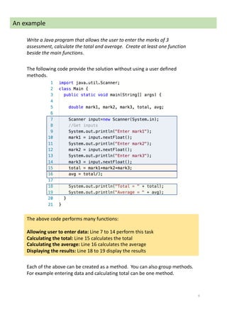 CIS 1403 lab 3 functions and methods in Java | PDF