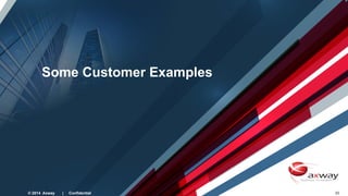 © 2014 Axway | Confidential 20© 2014 Axway | Confidential 20
Some Customer Examples
 