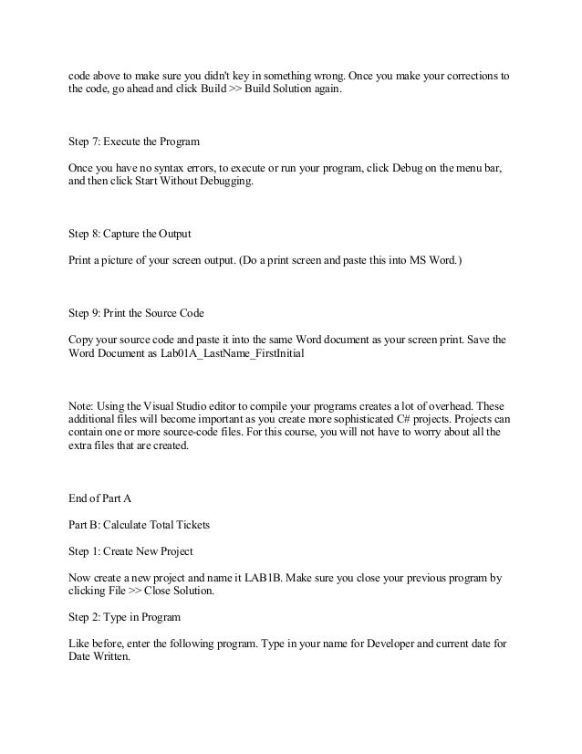 Cis 170 ilab 7 of 7 essay example picture