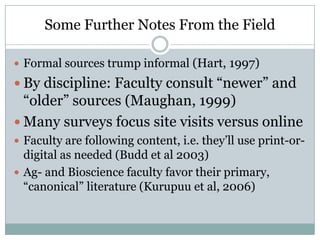 1. Planet SurveyThe culture of surveying runs deep“Librarians as sociologists” –or, my first survey ventureTo understand the entirety of the faculty world, we need to look beyond our own survey effortsSome important surveyors we should follow