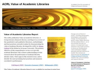 “The Buyer”Widely recognized as important, particularly among humanistsEmerging as a key “identity” for research librariesThe down side: We do much more than buy resources; This moniker doesn’t tell the larger storyThe up side: We are still working out the long-term advantages that come with the buyer roleThe Opportunity:  Use branding, outreach and personal relationships to expand upon this area of strength