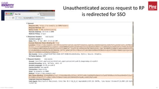 © 2017 Brian Campbell 18
Unauthenticated access request to RP
is redirected for SSO
 