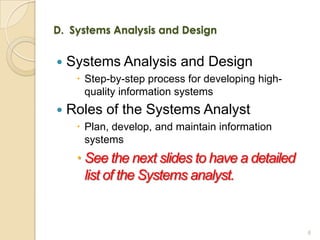 CIS 2303 LO1: Introduction to System Analysis and Design | PPTX