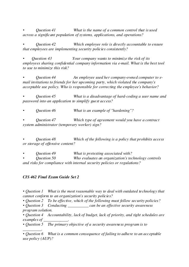 CIS-CSM Fragenkatalog