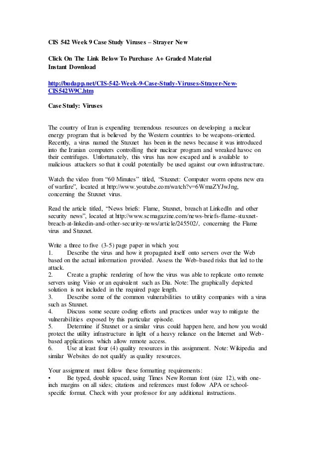 Cis 517 week 3 case study 05 picture