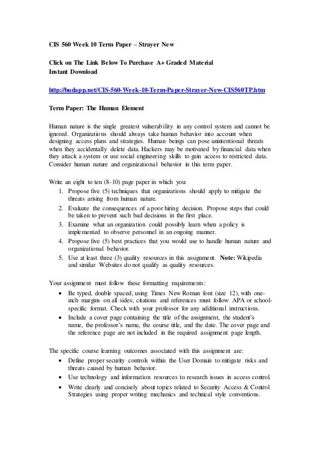 Strayer week 10 assignment essay 02 image