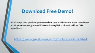 CISA Exam Fragen