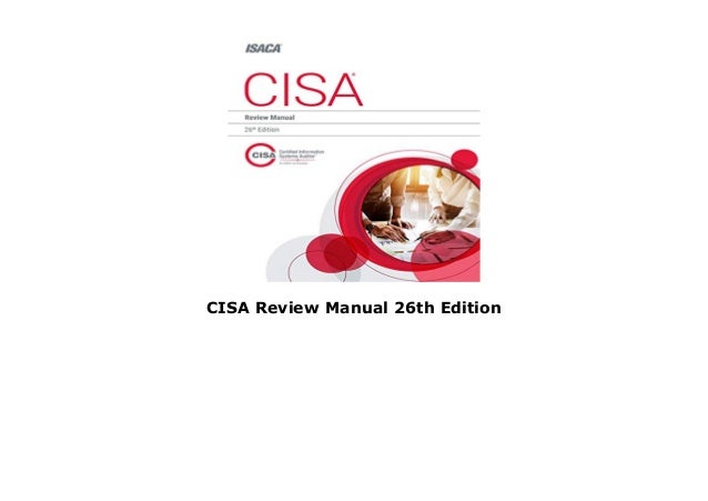 cisa review manual 26th edition pdf download